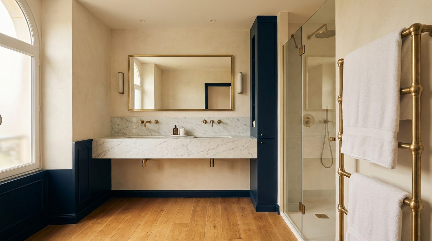 Salle de bain de luxe rénovée